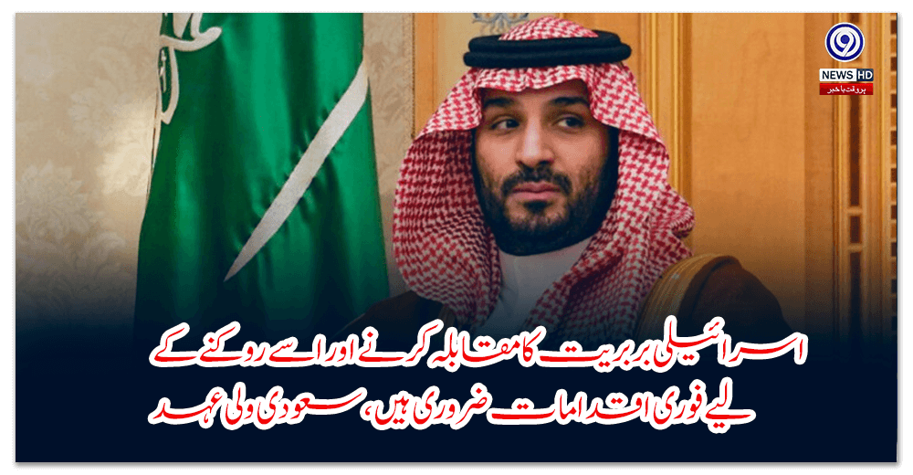 Urgent measures are necessary to confront and stop Israeli brutality, says Saudi Crown Prince